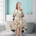 thumbnail image 6 of Cartoon Corgi and Coffee Hooded Bath Towel，60"x35" for Ages 3 To 12 Kids, Quick Dry Lightweight Soft Microfiber Hood Beach Towel Cover Up for Kids, 6 of 7