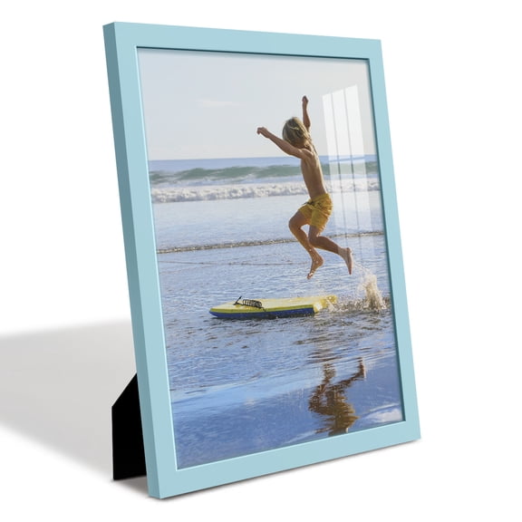 Modern Real Wood 11x14 inch Picture Frame in Blue