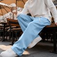 thumbnail image 5 of Sweatpants For Men Fleece Lined Straight Leg Pants With Elastic Drawstring Waist And Pockets For Winter Casual Weekend Wear, 5 of 7