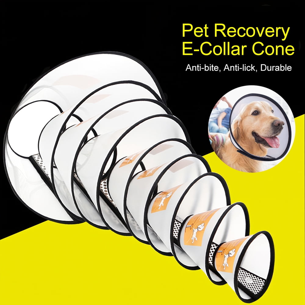 Pet Dog Recovery Collar Cone E Collar Remedy Adjustable Protective Collar Anti bite Anti lick for Dogs Cats Pets Walmart