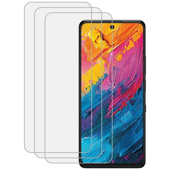 KIQ 3 Pack Regular Tempered Glass Screen Protector for TCL 60 XE