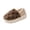 Coffee, variant on Unisex House Slippers Faux Fur Full Back Closed Toe Indoor Bedroom Shoes with Bubble Texture, Warm Plush Lining Thick Platform Anti-Slip Sole Slip On Home Slippers for Men Women Pink