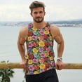 thumbnail image 5 of Rocae Daisies Flowers for Men's Workout Tank Top Men's Running Tank Top Dry Fit Athletic Workout Tank Tops4X-Large, 5 of 9