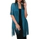 thumbnail image 1 of CHALINOS INSPIRADORES para Mujeres, Chales y Envueltos para Vestidos de Noche, Brillantes, Relucientes y Elegantes para Fiestas de Boda, Azul Pavo Real (Azul Pavo Real) 74.8"x17.7" (LxA), 1 of 6