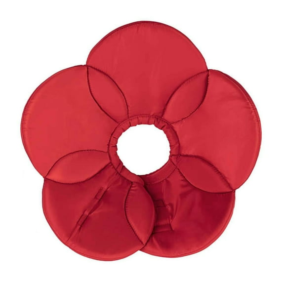 Pet Recovery Collar - Resizable Soft Fabric - Adjustable Comfortable Firm Stitching - Anti-scratch Prevent Infection - Flower Shape Thicken Sponge Grooming Circle