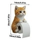 thumbnail image 3 of Portarrollos de papel higiénico de pared con diseño de gatos | Portarrollos de papel higiénico de resina atigrado gris con adorable escultura decorativa de gato | Organizador de baño que ahorra, 3 of 6