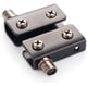 thumbnail image 3 of Bisagra de pivote de puerta de vidrio de acero inoxidable de 2 piezas, Clip de bisagra de puerta de vidrio ajustable, Clip de bisagra de pivote de gabinete para vidrio de 5-8 mm de espesor TUNC Sencillez, 3 of 5