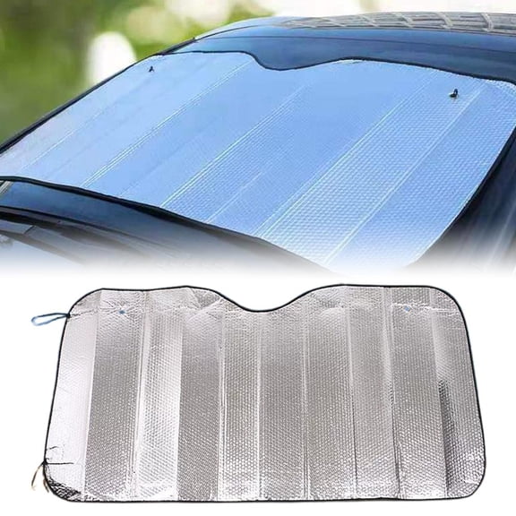 Car Windshield Sun Shade Aluminum Foil UV Protection Heat Insulation Front Window Sun Visor Summer Car Accessories