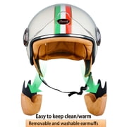 BEON Half Face Retro Vintage Motorcycle Helmet with Anti-Scratch Visor for Adults Moped Vespa, DOT & ECE Approved