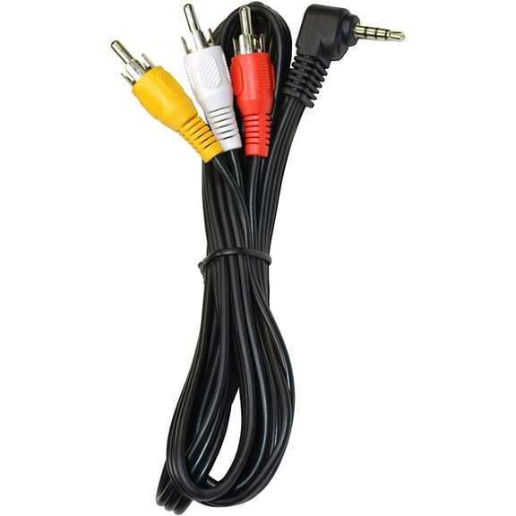 HQRP AV Audio Video Cable / Cord compatible with SONY DCR-TRV280 DCR-VX2100 HDR-FX1 Camcorder