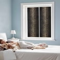 thumbnail image 4 of Leopard Print Window Privacy Film, Chic Abstract Black Brown Animals Texture Static Cling UV Sun Blocking Tint Film Heat Control Windows Films for Bedroom Bathroom, Window Stickers 17.7"x39.3", 4 of 8