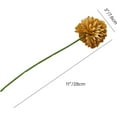 thumbnail image 2 of 12pcs Light Brown Fake Flowers 12" Artificial Chrysanthemum Ball Silk Flowers Bouquet for Home Kitchen Wedding Table Arrangement Decorations, 2 of 9