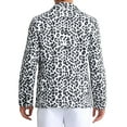 thumbnail image 3 of Blazer de leopardo INSPIRE CHIC para hombres, chaqueta deportiva de doble botonadura con solapa de pico, traje de animal, talla XL, gris, 3 of 6