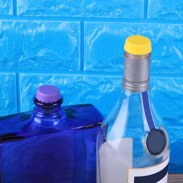 Tmvgtek Tapón Sellador De Botella De Vino Sin Fugas Colorido De Silicona Con Tapa De Botella De Cerveza De 6 Uds Tmvgtek Para estrenar