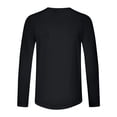 thumbnail image 4 of M-5X Mens Plus Size T-Shirts Big & Tall Long Sleeve Sun Protection UV Shirts Pullover Slim-Fit Solid Lightweight Athletic Workout Tees Tops, 4 of 7