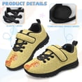 thumbnail image 5 of Psesaysky Small Flowers Pattern Blue Sports Shoes Mesh Cloth Breathable Skin-Friendly Sneakers Velcro Shoes for Kids Girls Size 11-15, 5 of 7