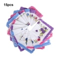 thumbnail image 3 of Langgg Cotton Gauze Muslin Square Lovely Flower Pattern Handkerchief Towel, 3 of 9