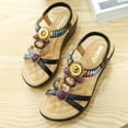 thumbnail image 4 of Sandalias Suela Gruesa Playa Bohemias Cuña para Mujer Fiesta, 4 of 9