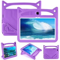 elitegadget Case for Samsung Galaxy Tab A9  11 Inch (SM-X210/X215/X216) 2023 Released -Shockproof Lightweight Kickstand Handle Cover Case   1 Random Color Stylus (Purple)