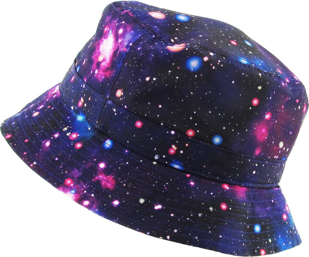 galaxy bucket hat with string