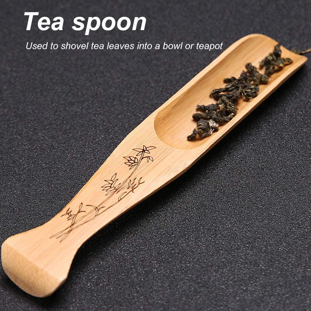 Tea Ceremony Six Gentlemen Spare Parts AKOAK 4 Pcs/set Handmade Bamboo Teaspoon Tea Needle Tea Clip Tea Spoon Kung Fu Tea Set