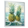 thumbnail image 2 of Designart "Blissful Juicy Pineapple III" Pineapples Floater Framed Canvas Wall Art, 2 of 5