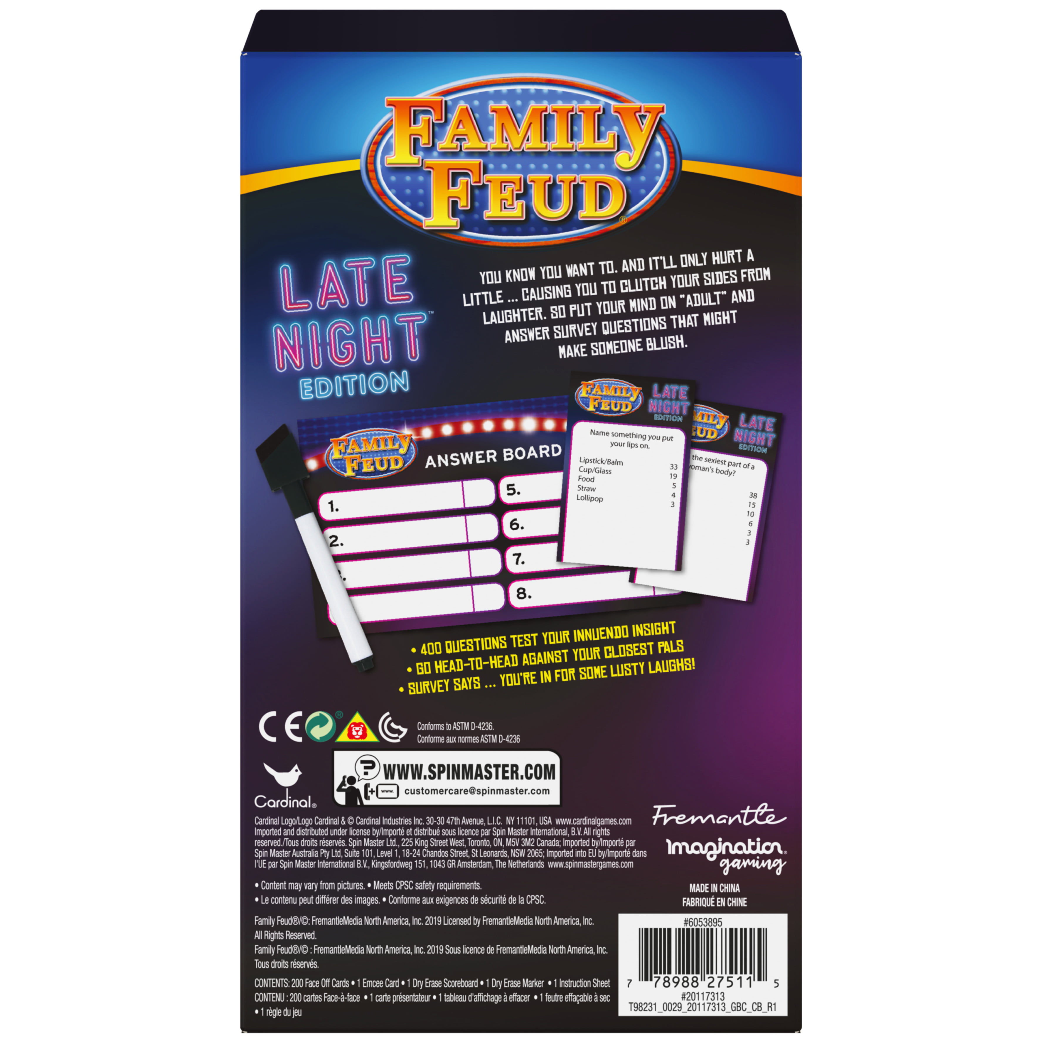 Family Feud Game The Late Late Night Edition : Target