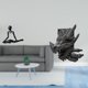 thumbnail image 2 of Figura de escritorio,Escultura abstracta de pensador para decoración de oficina y hogar.,Figura de mesa,Estantes de sujetalibros Estatua de sujetalibros,Sujetalibros decorativos para libros, 2 of 8