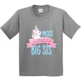 thumbnail image 3 of Inktastic Most Magical Big Sis Cute Unicorn Youth T-Shirt, 3 of 5