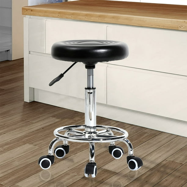 YOFE Bar Stool with Adjustable Height & 360Degree Swivel, Black