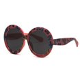 thumbnail image 1 of Gafas de sol redondas de gran tamaño para hombre y mujer, lentes de sol Unisex de estilo Retro, a la moda, de lujo, de diseñador de marca, color verde y negro, UV400 Fivean unisex, 1 of 2