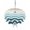 Brown Teal, variant on Outdoor Tablecloth with Umbrella Hole, Geometric Blue Ombre Waterproof Outdoor Table Cover, Modern Gradient White Ocean Striped Patio Tablecloths for Party Picnic Camping, Rectangle 60"x102"