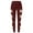 Wine, variant on Fiaer Merry Christmas Leggings for Women Santa Snowflake Graphic Plus Size Pants High Waisted Cozy Pink Tight Trousers White XL