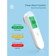 thumbnail image 4 of No-Touch Forehead Thermometer for Adults, Infrared Digital Thermometer for Kids, Touchless Baby Thermometer, Accurate Reading with Large Display, Mute Mode, Memory Recall, Fever Alarm, 4 of 9