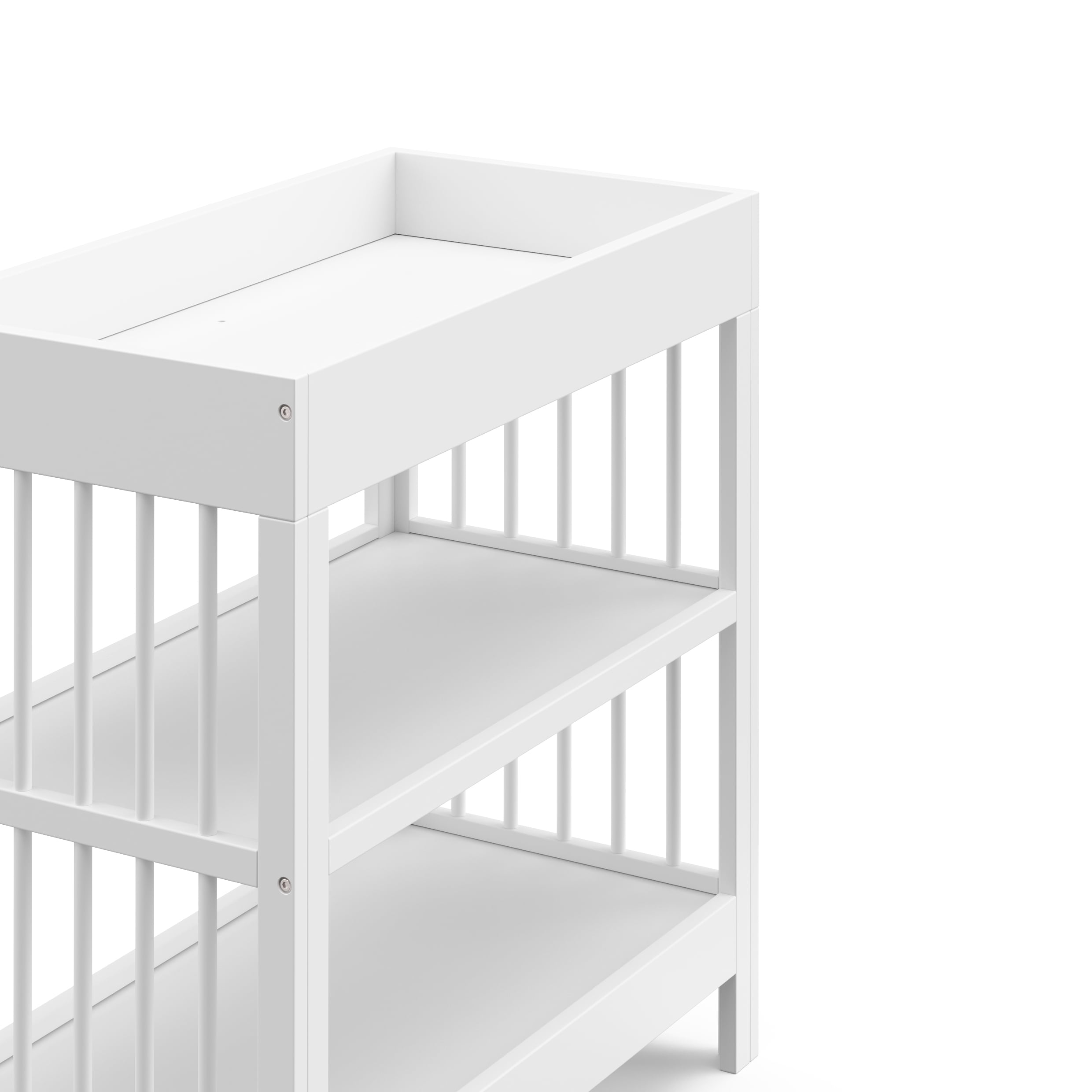 Graco Teddi Infant Wood Changing Table with Changing Pad, White