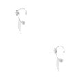 thumbnail image 3 of Jumpingount Clip de oreja para mujer, flor de Color sólido, repuesto electrochapado, diamantes de imitación, pendientes para niñas, adorno, Plata Derecha 2piezas, 3 of 6