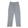 thumbnail image 4 of XDZJLR Casual Pants for Men Pocket Sports Drawstring Straight Leg Cargo Trousers, 4 of 4