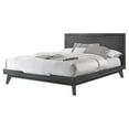 thumbnail image 3 of Modrest Soria 64x83" Modern Wood & Linen Fabric Queen Bed in Wash Gray, 3 of 8