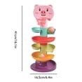 thumbnail image 2 of Children Building Block Tower Spin Track Turn Rattles Roll Ball Educational Toys, 2 of 6