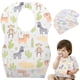 thumbnail image 1 of 20pcs desechable impermeable babero ajustable cinta mágica lindo comedor baberos para bebé recién nacido, 1 of 7