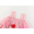 thumbnail image 6 of LIJCC Toddler Baby Girl Valentine Outfits - Sleeveless Layered Tulle Tutu Dress Suspenders Dresses 3D Plush Heart Red Pink Kids Clothes, 6 of 9
