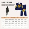 thumbnail image 4 of Pajamas for Women Set - PLANETA EN FORMA DE PIZZA Comfy Long Sleeve Button Up Pajama Sets for Women 2 Piece, Soft Sleepwear Nightwear Pjs Lounge Sets for Women with Pockets, 4 of 6