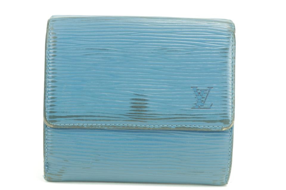 Louis Vuitton - Louis Vuitton 19LK0110 Blue Epi Toledo Trifold Compact Elise Wallet - Walmart ...