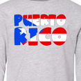 thumbnail image 4 of Inktastic Puerto Rico Flag in Text Long Sleeve Youth T-Shirt, 4 of 5