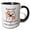 Black/White, variant on 3drose, Image of a Cat with Text, 11oz Two-tone Yellow Mug