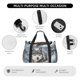 thumbnail image 4 of Fotbe Majestic Snowy Wolf Bolsa de Viaje con Estampado, Bolsa de Fin de Semana para Mujer con Compartimento para Zapatos, Bolsa de Gimnasio con Bolsillo Húmedo, 4 of 7