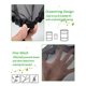 thumbnail image 4 of 4 Pcs Rain Barrel Net 95 cm, Rain Barrel Protection Net with Drawstring, Adjustable Protective Net, Protection Against Mosquitoes and Leaves, 4 of 5