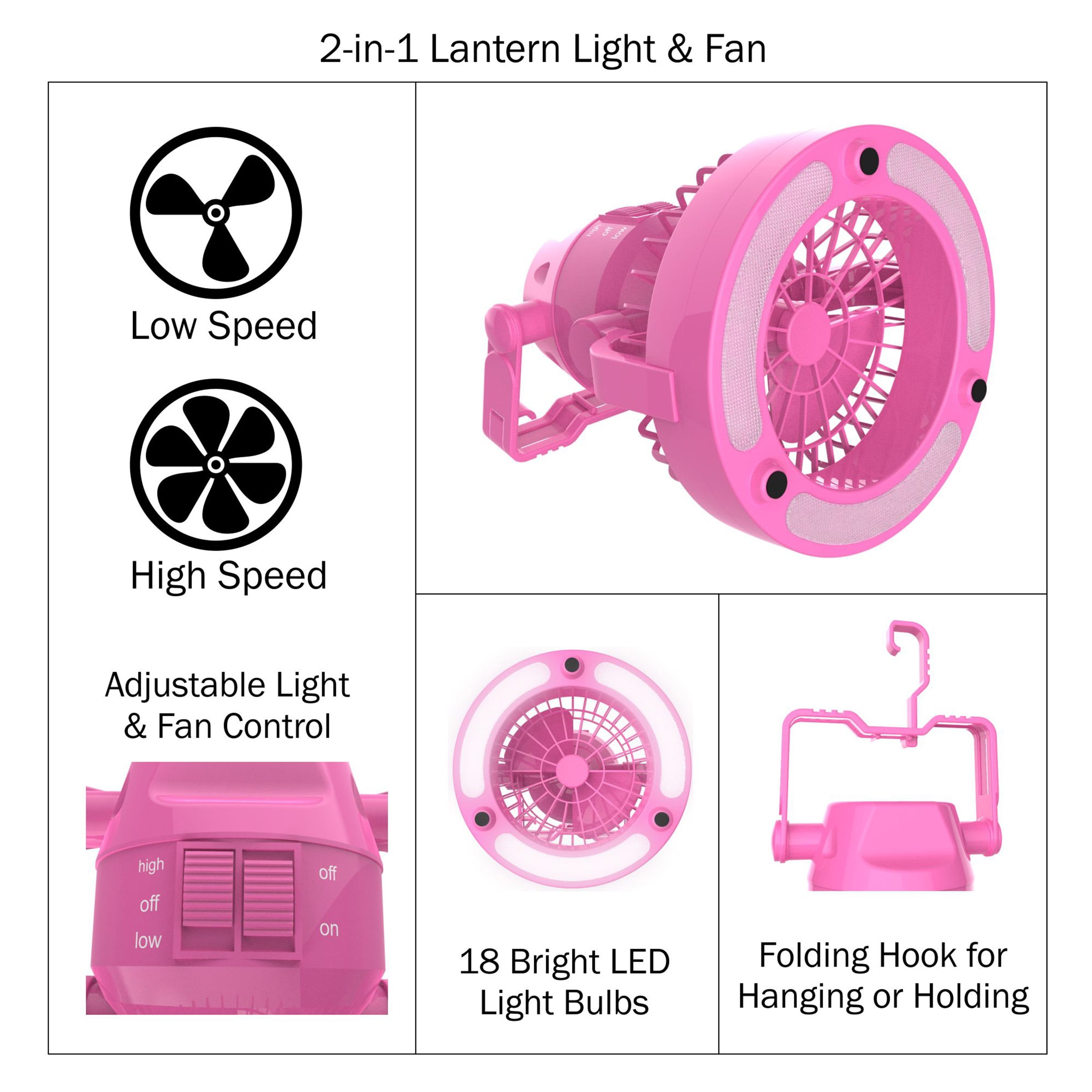 High Powered 18 Led Camping Lantern With Ceiling Fan Shelly Lighting