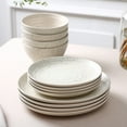 thumbnail image 2 of Stone Lain Dua 24-Piece Dinnerware Set Stoneware, White, 2 of 7