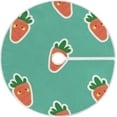 thumbnail image 1 of FMSHPON Cartoon Carrots Xmas Christmas Tree Skirt Stand Mat for Holiday Party Decoration Indoor Outdoor 36 inches, 1 of 6